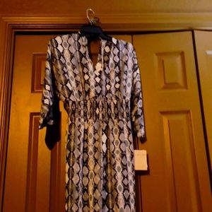 BeBop Black and White Snake Print Jumpsuit